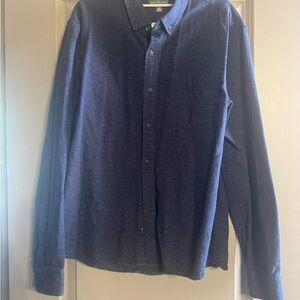 LL BeanMen's Button-Up Long Sleeve Shirt - Navy Speckle